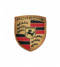 Porsche emblēmas uzšuves nozīmīte