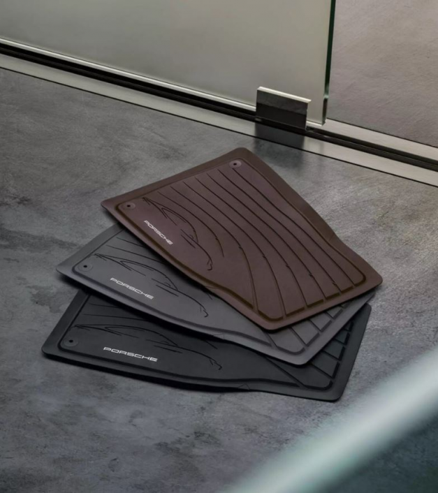 Grīdas paklājiņi dažādiem laika apstākļiem - Taycan (J1), melnā (Black) krāsā