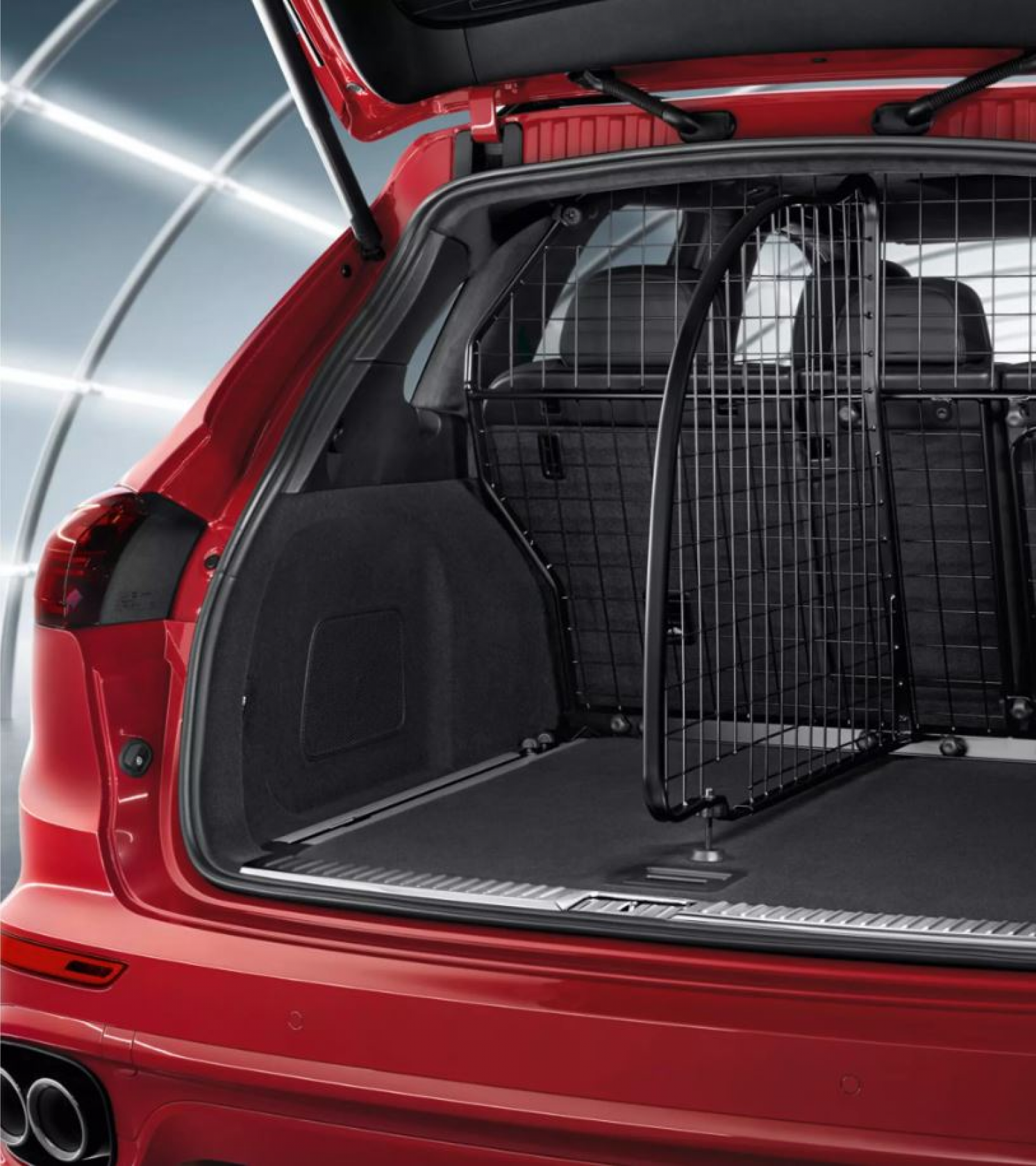 Western select Executable Režģis bagāžas nodalījuma sadalīšanai, ar stiprinājumiem - Cayenne (E2 & E2  II) | Porsche
