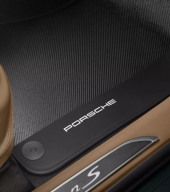 Oglekļa šķiedras paklājiņi ar ādas apmali - Macan (I & II)