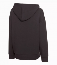 ESSENTIAL kolekcija - Sieviešu jaka ar kapuci, melna