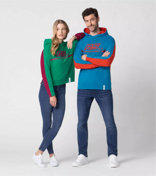 RS 2.7 kolekcija - vīriešu džemperis ar kapuci, zils