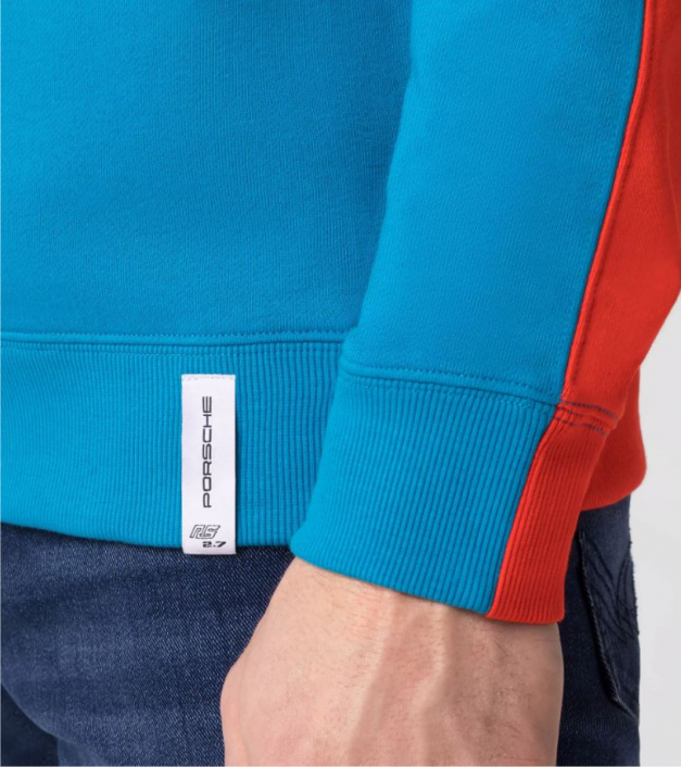 RS 2.7 kolekcija - vīriešu džemperis ar kapuci, zils