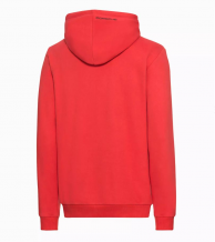 ESSENTIAL kolekcija - vīriešu džemperis ar kapuci, sarkans