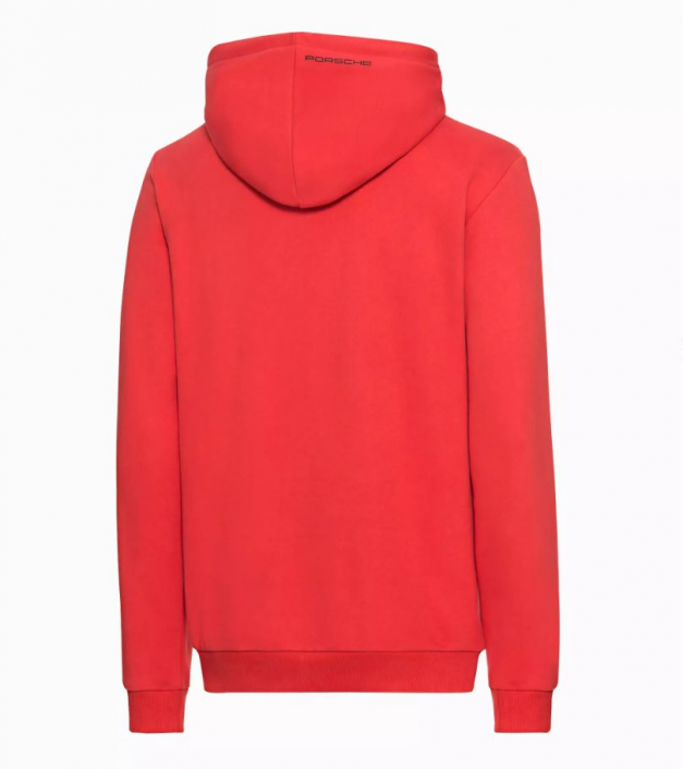 ESSENTIAL kolekcija - vīriešu džemperis ar kapuci, sarkans