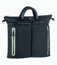 Golf locker bag, pelēka, melna