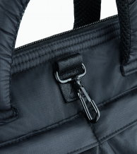 Golf locker bag, pelēka, melna