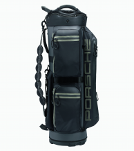 Golf cart bag, melna, pelēka.