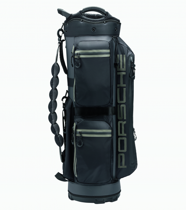 Golf cart bag, melna, pelēka.