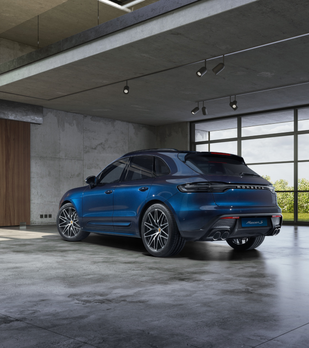 LED aizmugurējie lukturi, ieskaitot gaismas paneli, aptumšoti, sudraba burti, Macan III