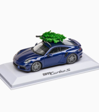 911 Turbo S 992 Xmas gentian blue, black 1:43