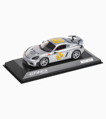 718 Cayman GT4 RS PLA 982, silver, black, 1:43